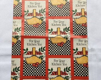 Vintage | Kitchen Tea | Wrapping Paper