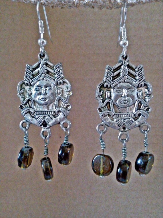 Mayan Earrings Women earrings Mayan Artshop Mayan Pendants