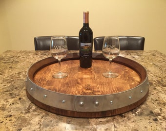 Items Similar To Lazy Susan Wine Barrel Lid On Etsy   Il 340x270.1159158965 Mtee 