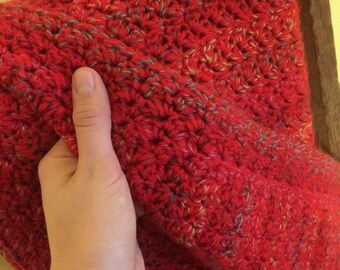 Handmade, Autumn-Schemed Afghan Throw