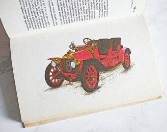Vintage Illustrated Car Book | Vintage Car Illustrations | Car Illustrations | Car book