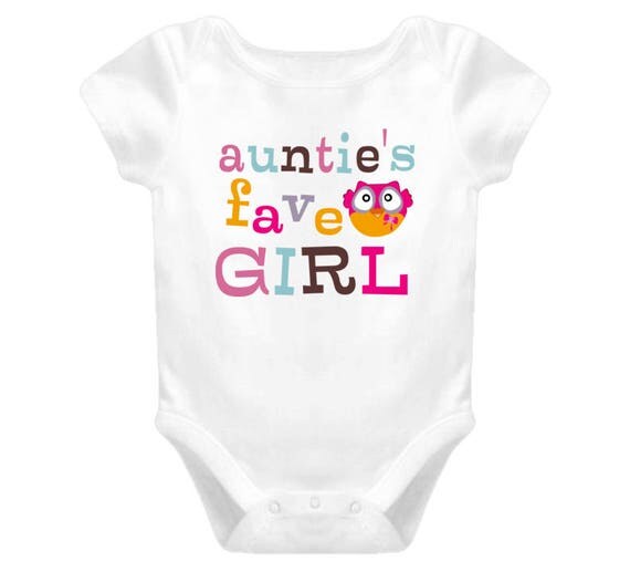 Cute Baby Bodysuit, Auntie's Fave Girl Baby Clothes, Cute Baby Clothes For Girls, Baby Girl, Auntie Bodysuit, Baby One Piece
