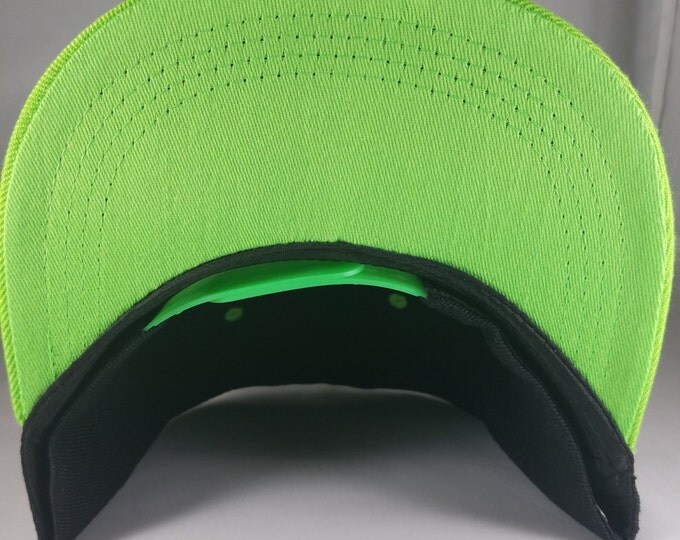 Black and Green Snapback Hat