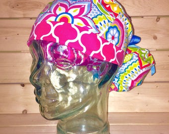 Scrub cap / Scrub hats / Women's scrub cap / surgical scrub hat / ponytail scrub cap / flower surgical cap / scrub cap for women