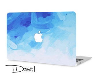 macbook sticker macbook decal macbook skin blue paint mac sticker apple sticker macbook pro sticker macbook air sticker mac decal