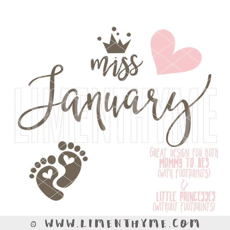 Download Birthday SVG Little Miss January svg / Mommy to be svg ...