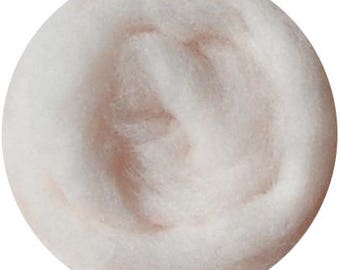 Needle felted wool felting White skin pink wool Roving for felting supplies short fabric easy felt