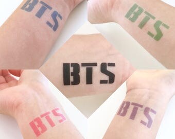 WINGS CIRCLE 방탄소년단 BTS Logo Temporary Tattoo