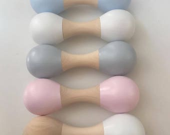 Wooden Double Maraca, Baby maraca, Wooden toy, Educational toys, Montessori toys, Eco toys, Sustainable toys, Handcrafted toys, Baby present