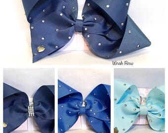 Large Hair Bows - Choice of Blue colours - similar Style To Jojo bows.