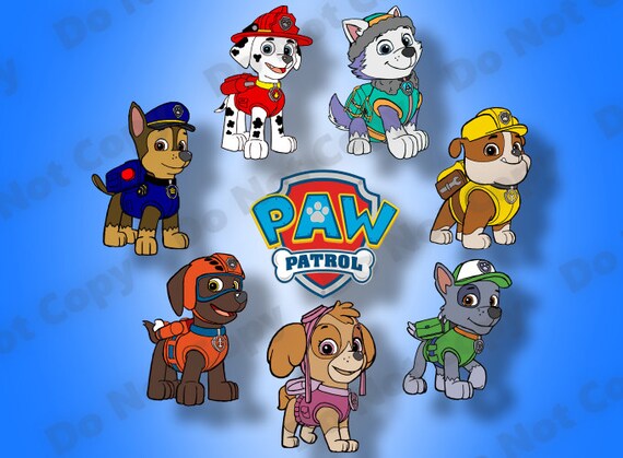 paw patrol characters svg free