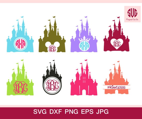 Disney Castle Svg-Disney Svg-Disney Monogram Svg Princess