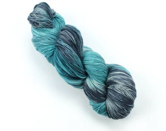 Sea Waves Merino Sock Hand Dyed