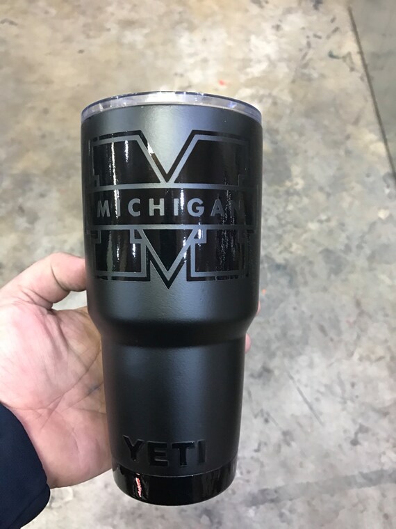 Michigan Wolverines YETI Cup Custom Powder Coated by batreasures85