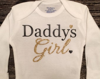 Daddys Girl, Baby Girl Onesie, Baby Shower Gift, Baby Girl Gift, Infant Clothing, Cute Baby Gift, Newborn Onesie