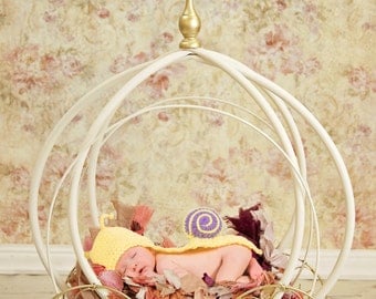 Newborn Digital backdrop, floral carriage, newborn digital background, floral background, yellow studio background