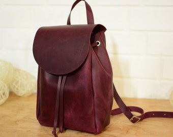 LEATHER BACKPACK - Women Backpack Leather backpack-handbag - Universal leather bag - Handmade genuine leather rucksack -