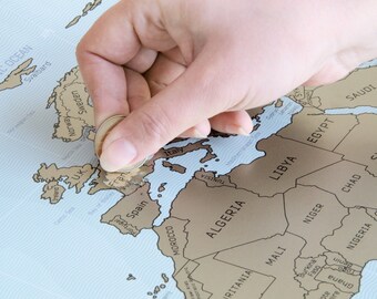 world map, scratch off World map, Scratch off map, scratch map, wall decor, Gift, Wedding gift,carte du monde gratter, travel map, Birthday