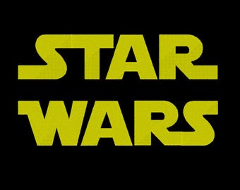 4 Sizes Star Wars Font Embroidery Fonts BX Embroidery Fonts PES Alphabets Digital Machine Embroidery Instant Download