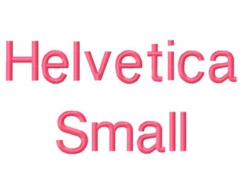 4 Sizes Helvetica Small Embroidery Fonts BX Embroidery Fonts PES Alphabets Digital Machine Embroidery Instant Download