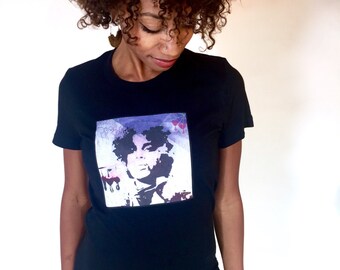 BLEEDING HEART Tee: Women's Black Prince T-shirt
