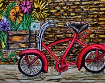 Items similar to Vintage Bicycle Photograph Fine Art Print 8x10 on Etsy