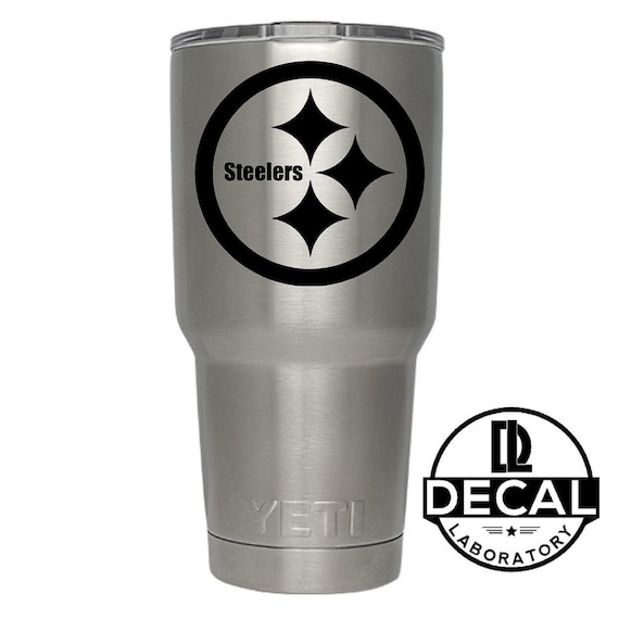 Yeti Decal Sticker - Pittsburgh Steelers Decal Sticker For Yeti RTIC Rambler Tumbler Coldster Beer Mug