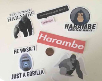 Harambe stickers