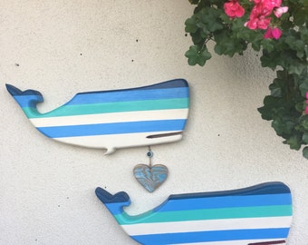 Wooden Whale Wall Art folk art whale | etsy Wooden Whale Wall Art folk art whale | etsy