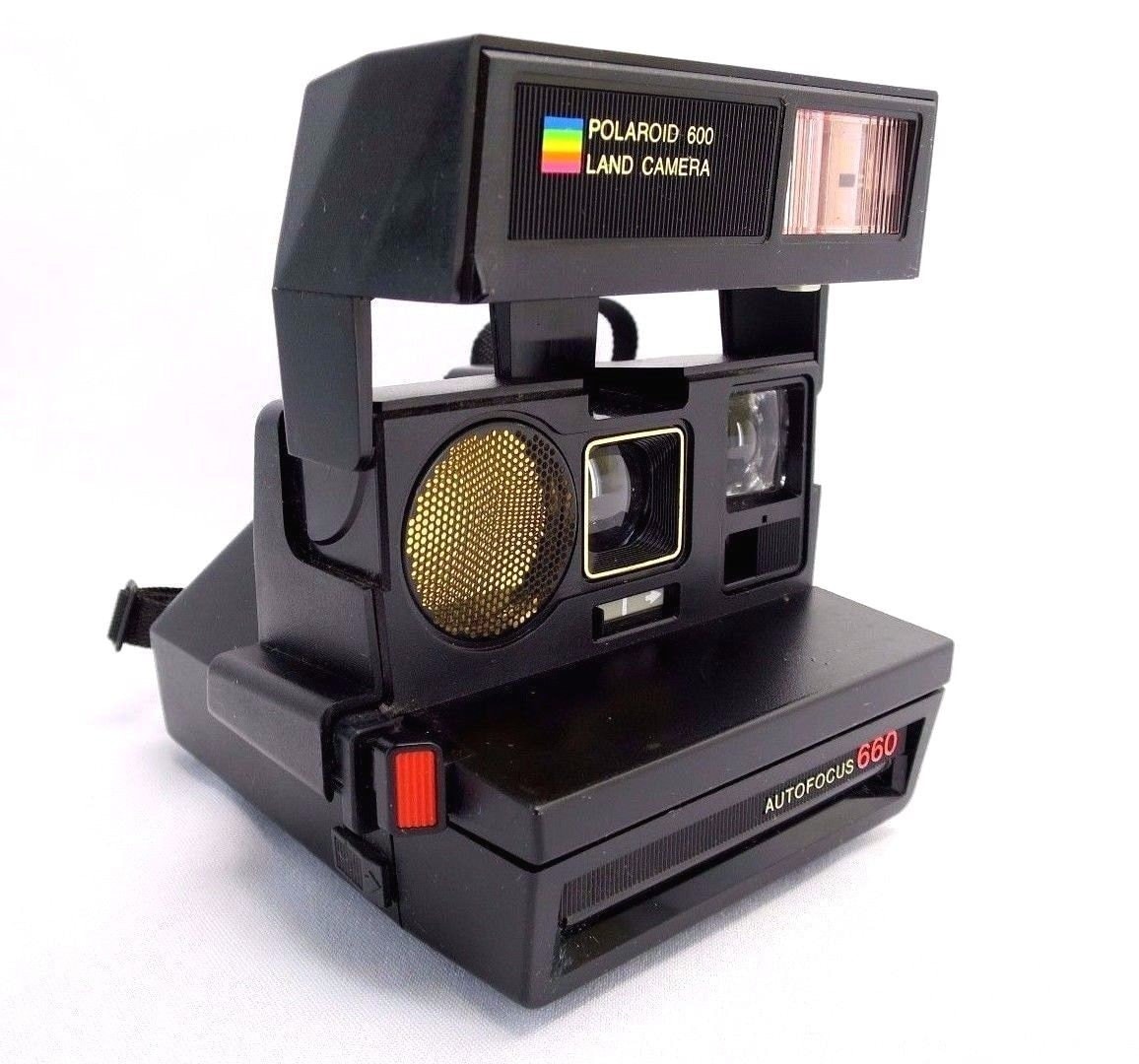 Vintage POLAROID 600 Land Camera AutoFocus 660 Instant Color Film 1980s