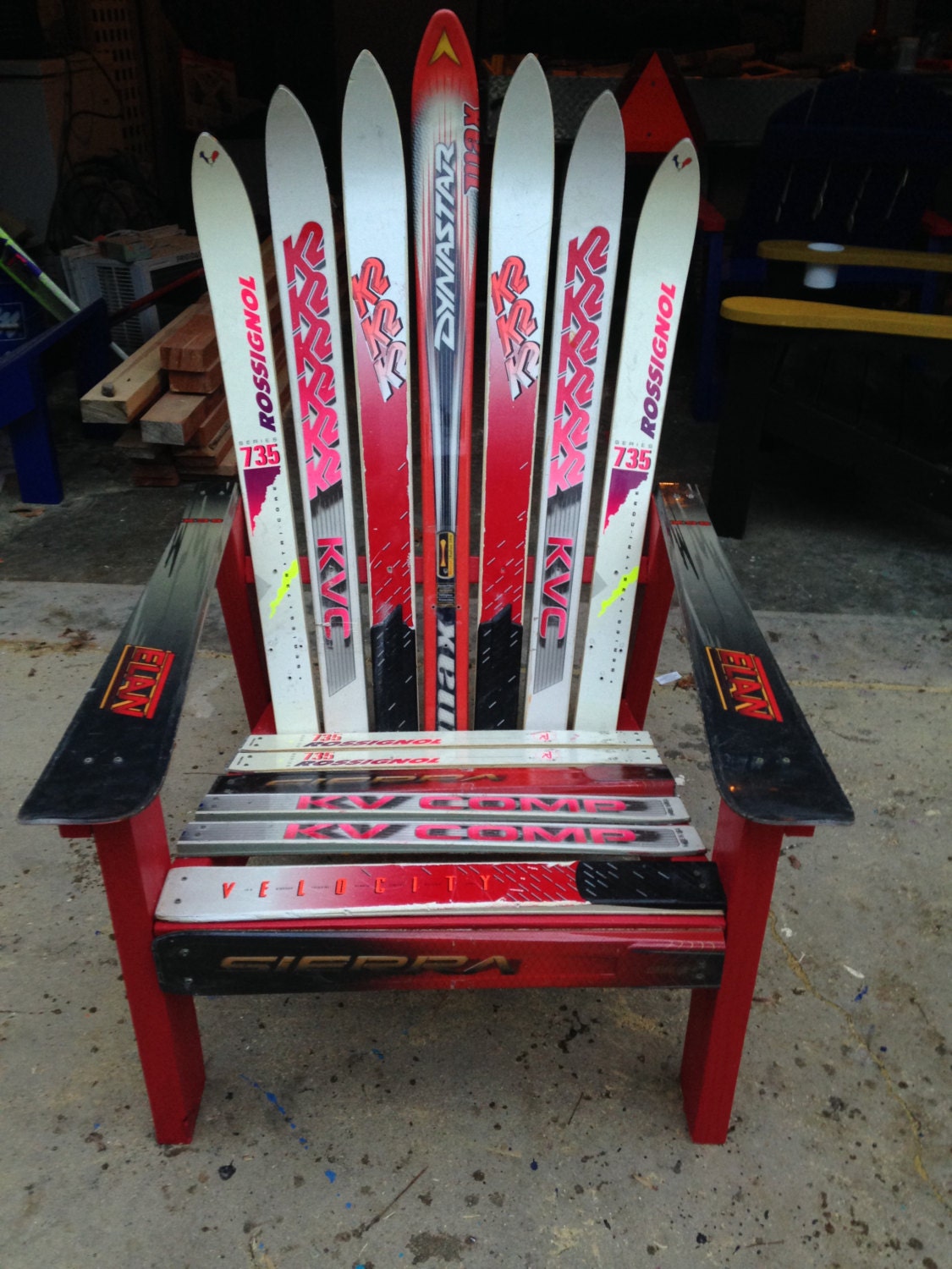 snow ski adirondack chairs