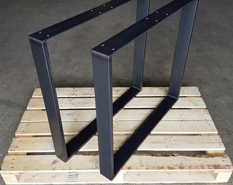 Table frame legs industrial design table kufen 73-60 steel 80-20 1 pair of table legs