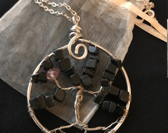 Handmade wire wrapped Tree of Life Pendant
