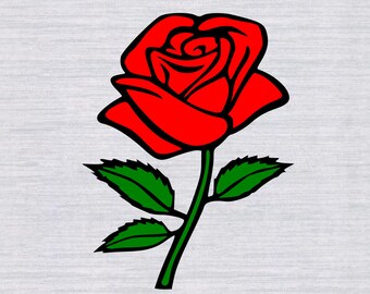 Download Rose flower svg | Etsy