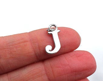 One Letter J, Alphabet Charm, J, Letter J