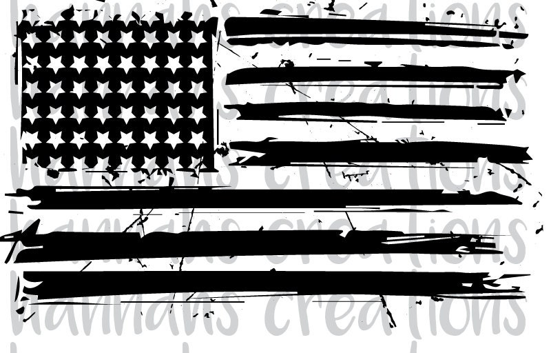 Distressed American Flag svg dxf png download