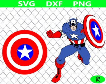 Captain America SVG bundle, Superhero SVG , Captain America shield SVG, superheroes svg, svg files for silhouette, cricut files, vinyl cut