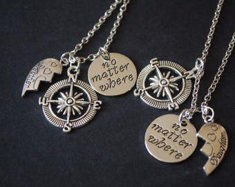 Set of two mother daughter necklaces
