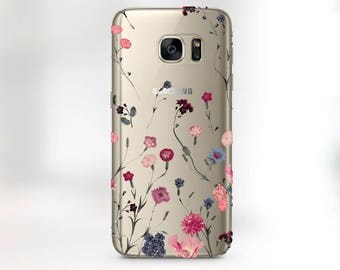 samsung s8 case floral samsung s8 plus case clear Phone Case Samsung s7 edge Case Floral galaxy s6 edge case transparent case s8 floral s5