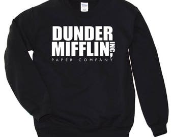 Dunder Mifflin Sweatshirt, Dunder Mifflin Crewneck, Michael Scott Shirt, The Office TV Show Apparel Crewneck