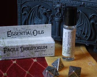 Facile Digestorum: A Premium Blend of Essential Oils to Aid Digestion - Roller-ball Applicator - Easy to Use