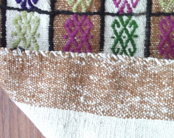 Antique Hand Woven Rug,Kilim Rug,Hand Knotted Wool Rug,Sack Rug,Turkish Rug,Anatolian Rug,Wool Mat,Home Decor,Decorative Rug,Perfect Gift