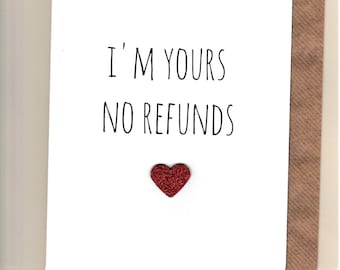 Funny ANNIVERSARY card / Husband / Wife / Partner /Humour / Banter / Fun /Rude / Cheeky / Greetingcards - No Refunds