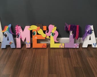 My little pony letters, sign, table decoration