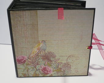 FREE SHIPPING mini album 6.5 x 6.5 inch with 4 inch spine