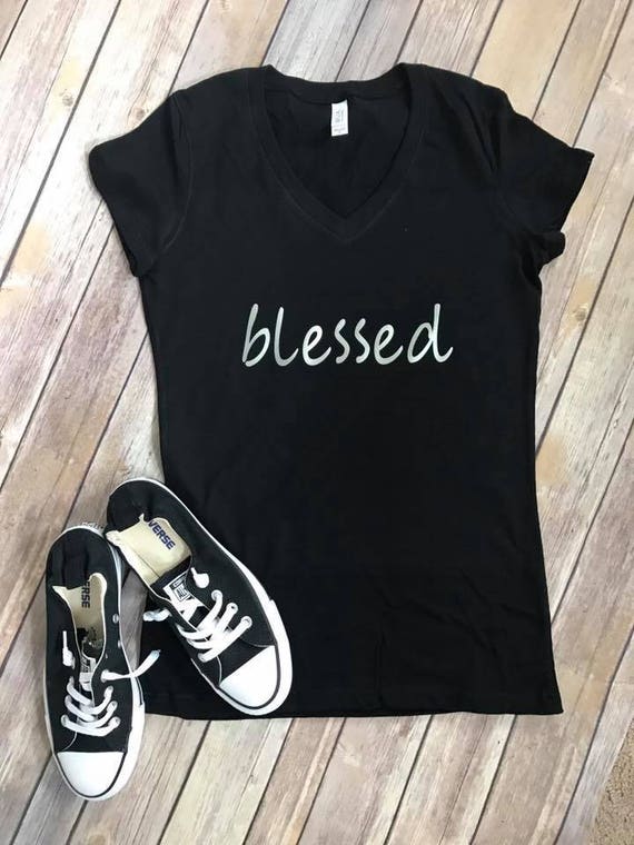 Items Similar To Christian Shirt Blessed Womens T Shirt Blessed