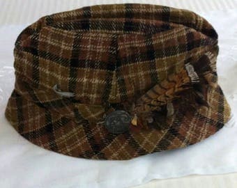 100% Wool Millars Cufden Connemara Plaid Hat