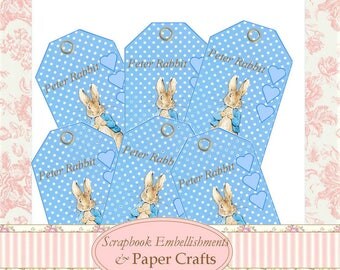 Peter Rabbit Gift Tags Digital KIT