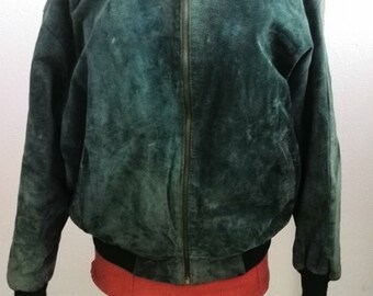 Suede bomber jacket man's Expresso tennis