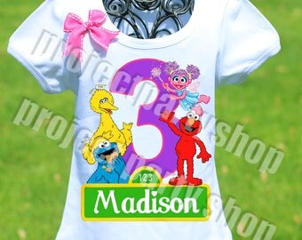 Sesame Street Birthday Shirt